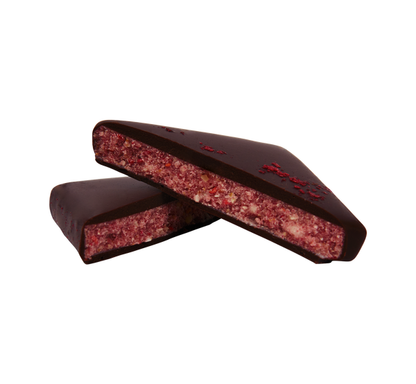 Riešutų pastos šokoladas Raspberry & Macadamia 20 g