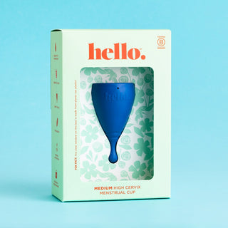 Menstruacinė taurelė aukštam gimdos kakleliui "Hello Cup"