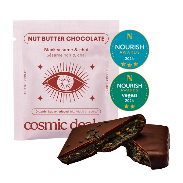 Sezamų pastos šokoladas Black Tahini & Chai 20 g