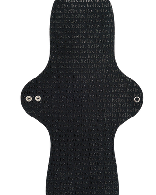 Daugkartiniai įklotai "Hello Pads" (2 vnt. juodi)