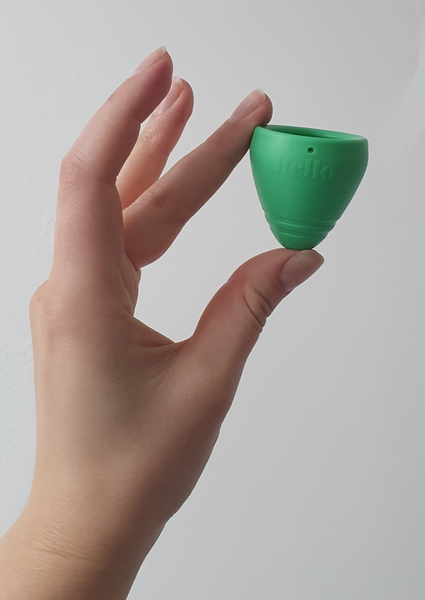 Menstruacinė taurelė žemam gimdos kakleliui "Hello Cup"